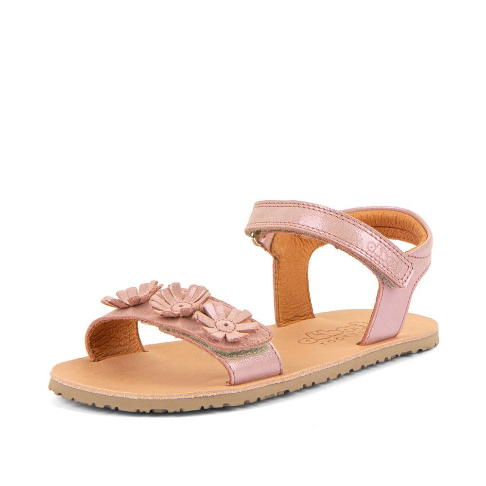 Dívčí barefoot sandály FLEXY FLOWERS Pink Shine Froddo G3150289-1 -