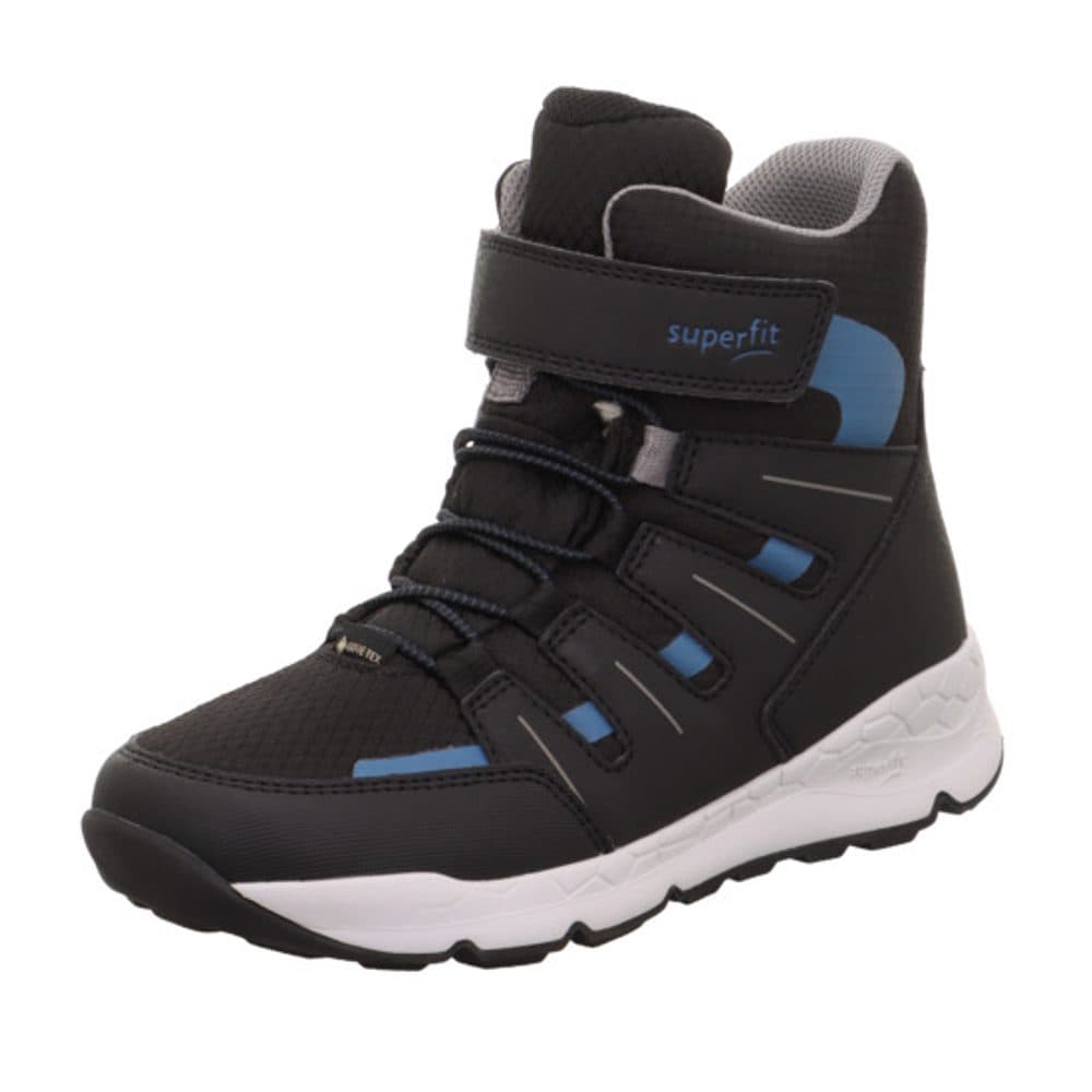 Chlapecké zimní boty FREE RIDE Black/Blue Gore-Tex, Superfit , 1-000568-0000, černá - 34