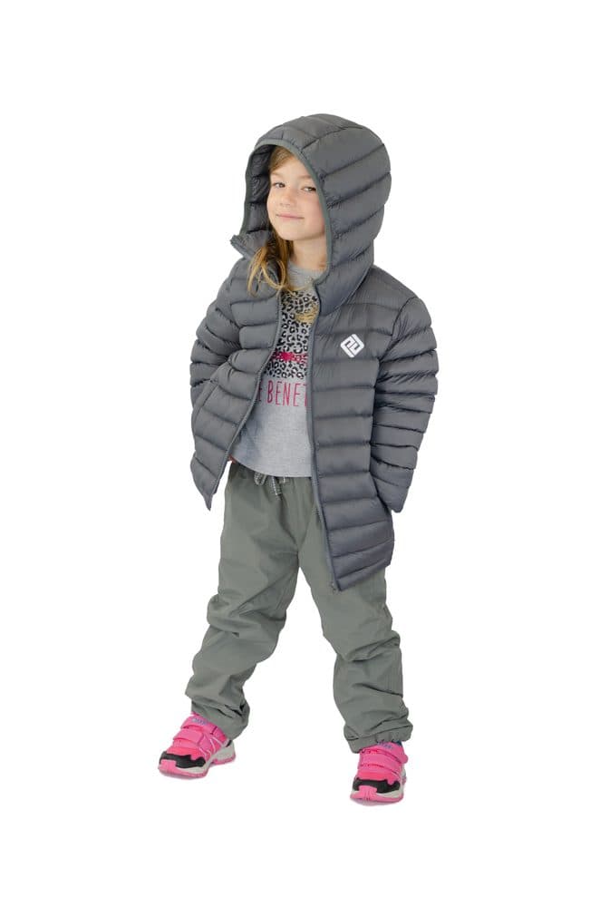 kalhoty sportovní chlapecké podšité fleezem outdoorové, Pidilidi, PD1075-14, khaki - 104 | 4roky - náhled 2