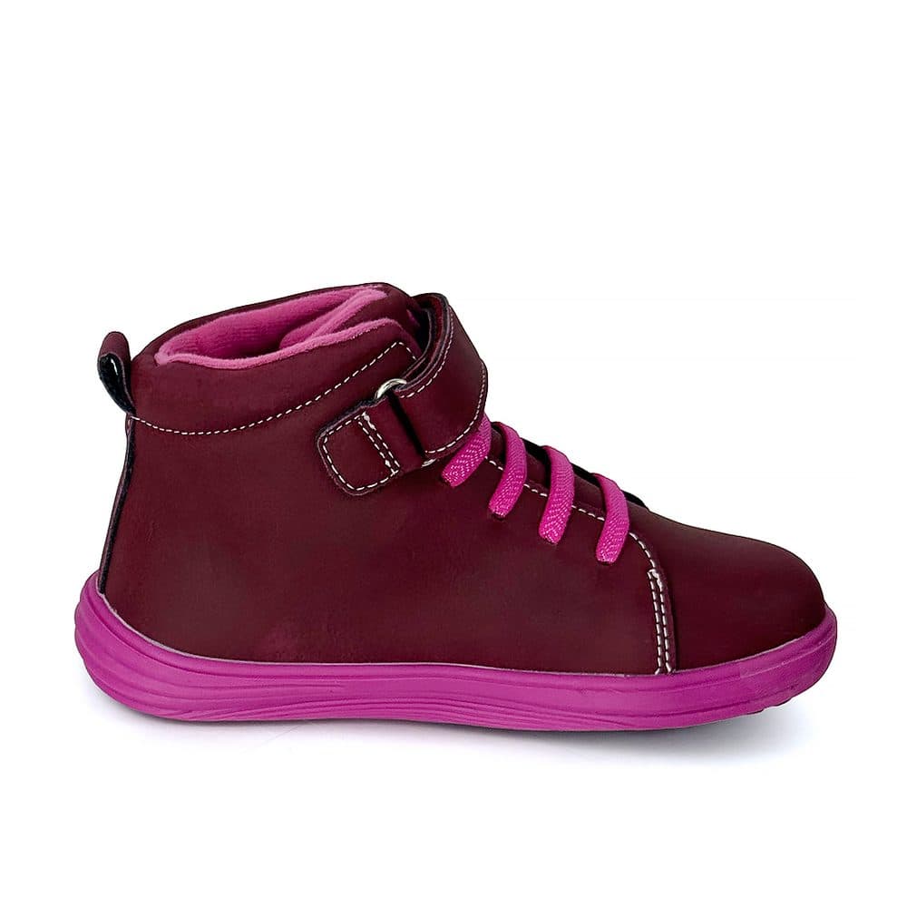 Dívčí celoroční barefoot boty Bugga KAMA Burgundy B00200-07 - 25 - náhled 4