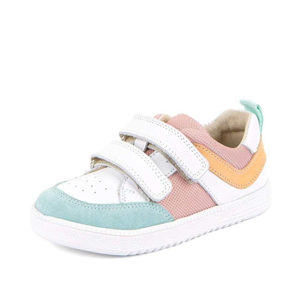 Dívčí barefoot textilní tenisky LOOP WHITE/PINK Froddo G3130282-4 -