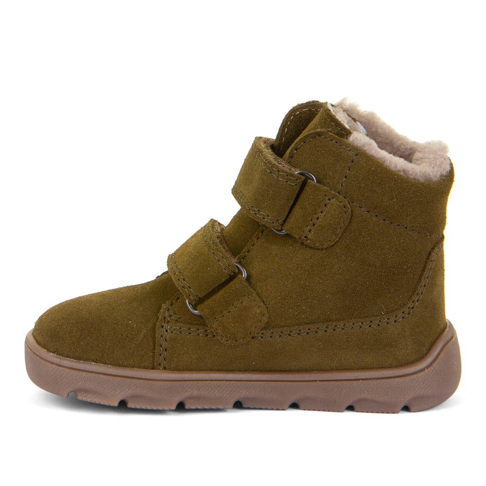 Chlapecké zimní barefoot boty ZERU TEX FURRY Olive, Froddo, G2110149-4, zelená - 20 - náhled 3
