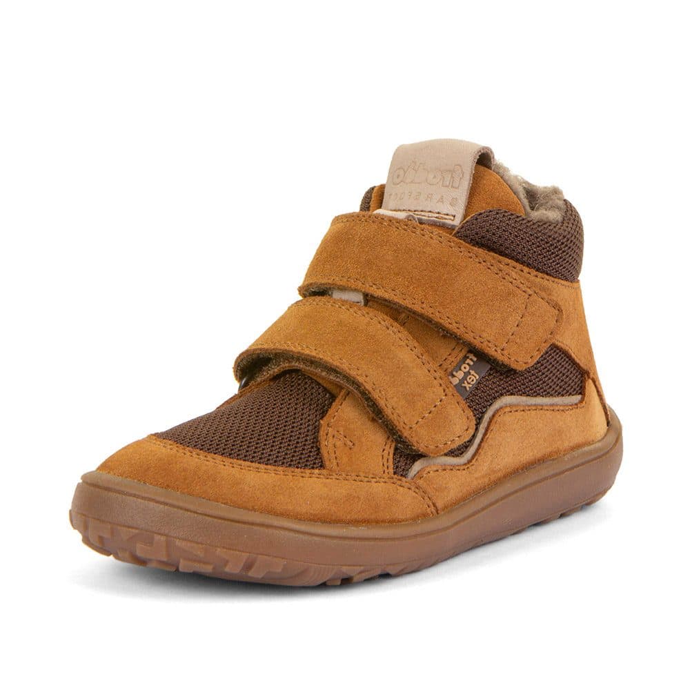 Dětské zimní barefoot boty TEX WOOL Cognac Froddo G3110266-4W -