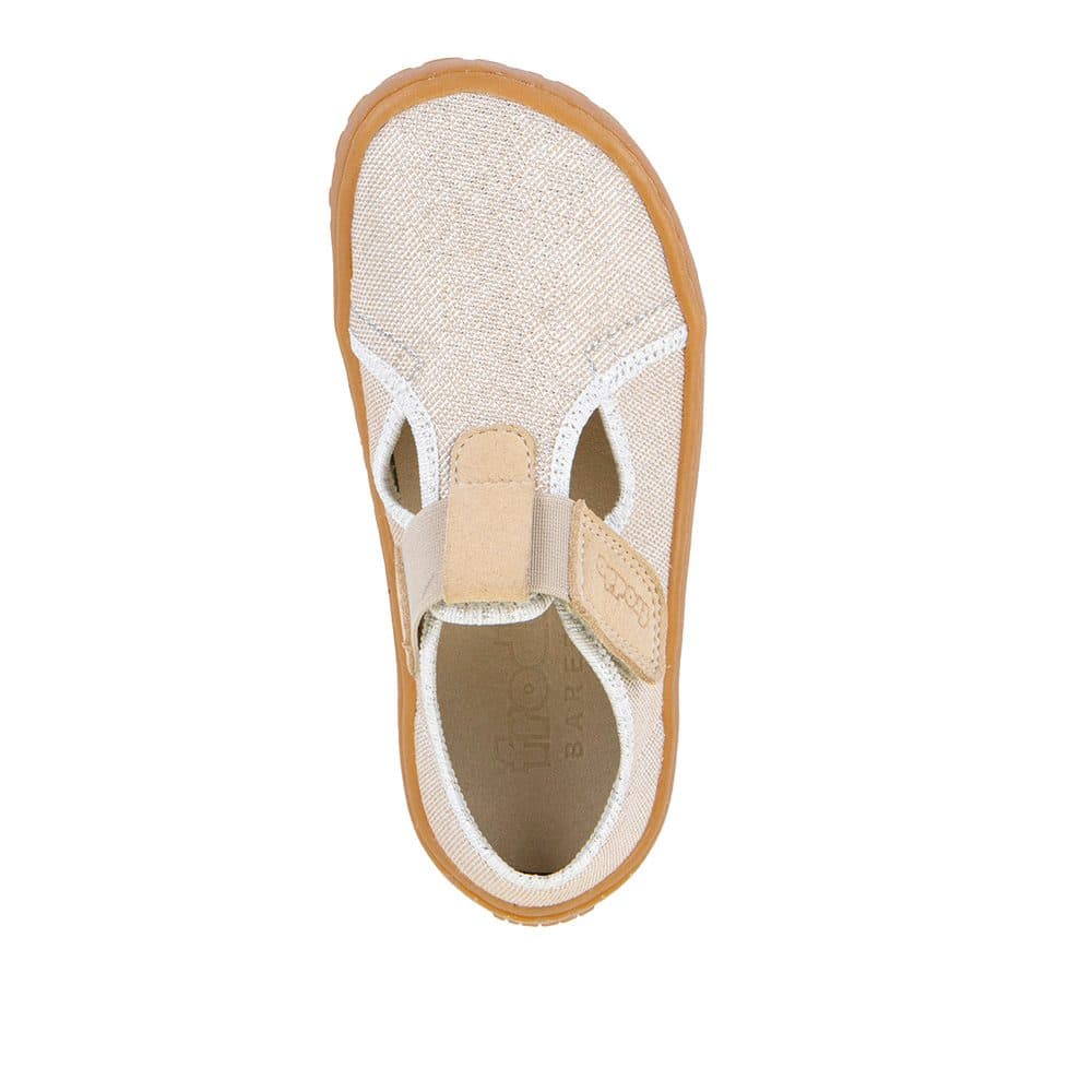 Dívčí plátěné barefoot přezůvky CANVAS T-BAR GOLD SHINE Froddo G1700439-3 - 30 - náhled 2