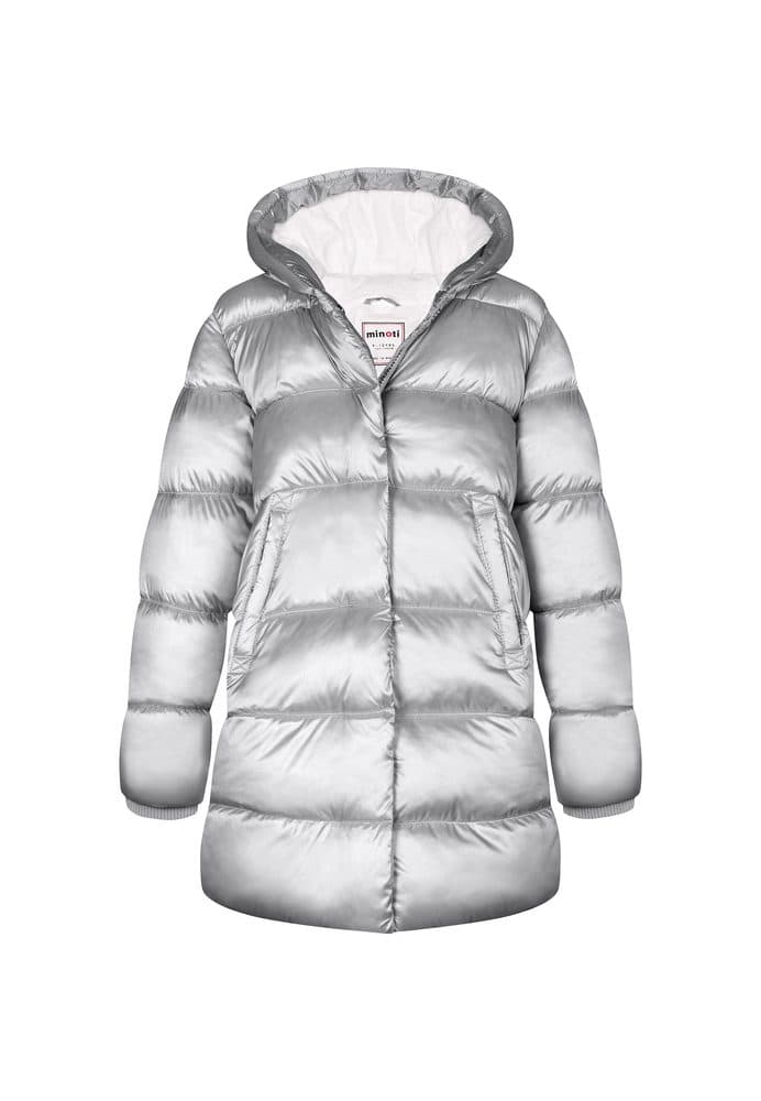 Kabát dívčí nylonový Puffa podšitý microfleecem, Minoti, 12COAT 3, holka -