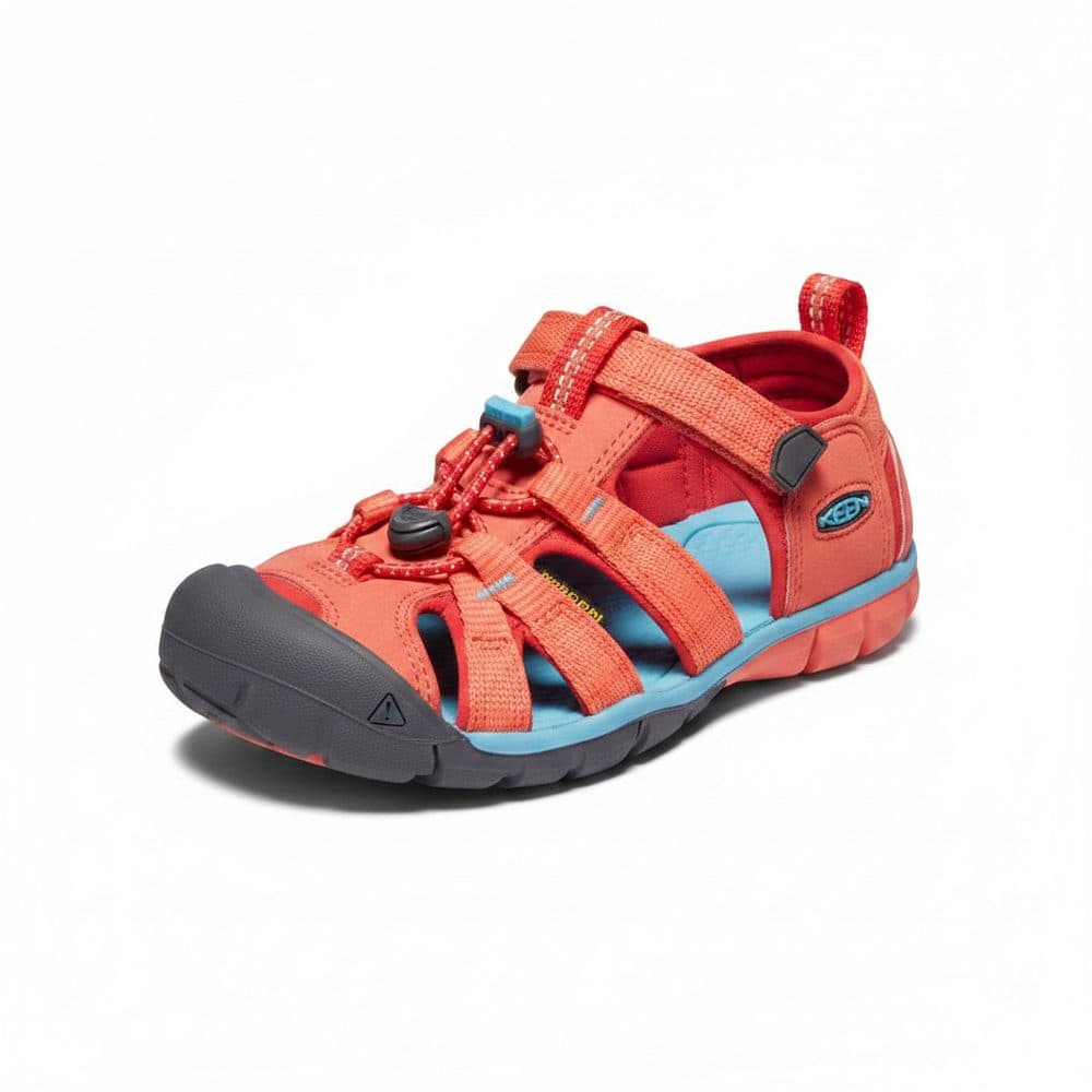 Dětské sandály SEACAMP II CNX, CORAL/POPPY RED, keen, 1022989/1022941/1022974, červená -