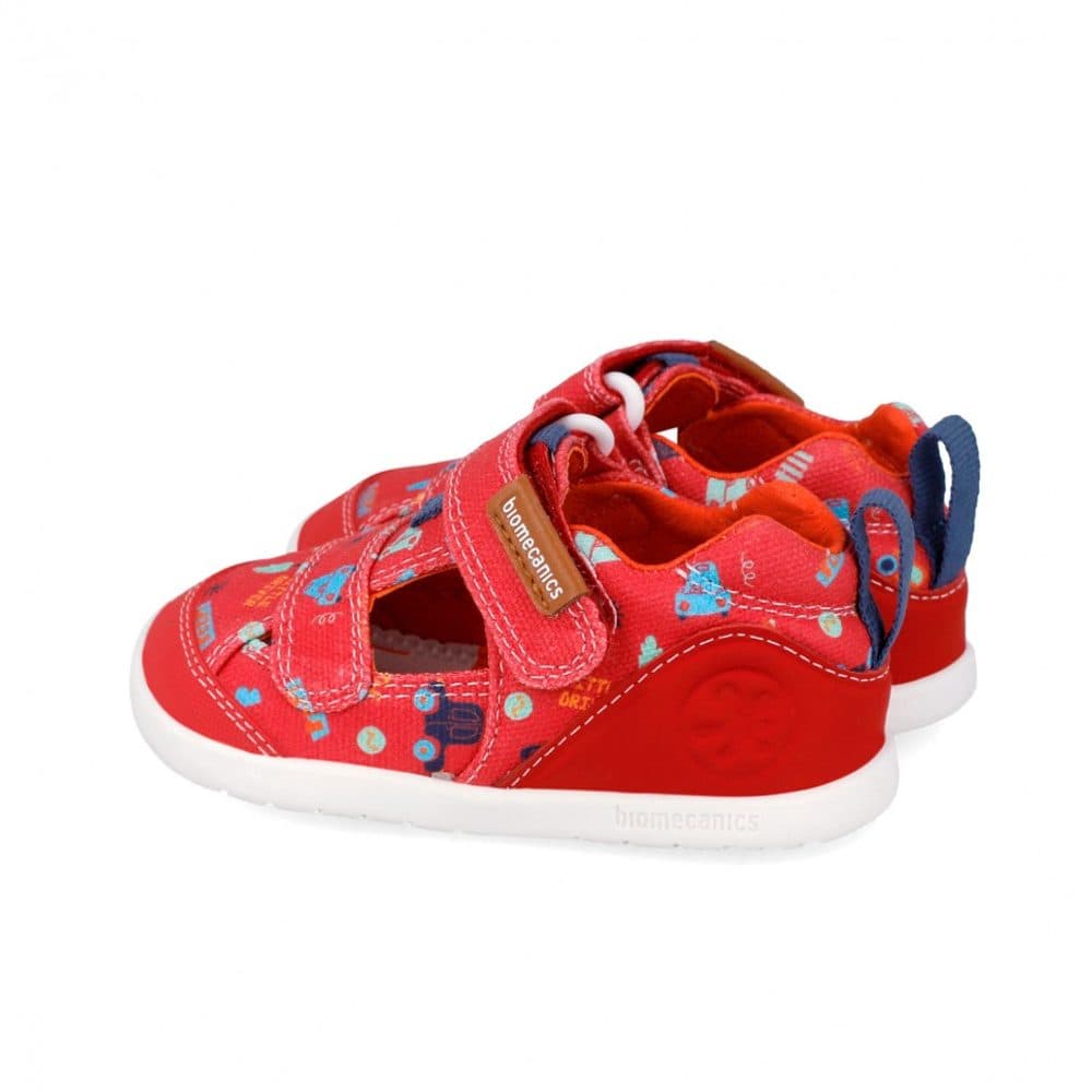 Dívčí barefoot sandály LONA ESTAMPADA ROJO Biomecanics 262197-B204 - 22 - náhled 2