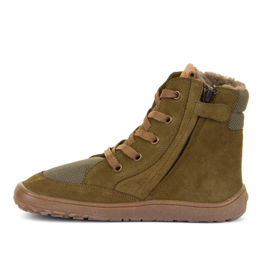 Dětské zimní barefoot boty TEX WOOL GROW Olive, Froddo, G3160234-3, olivová - 32 - náhled 2