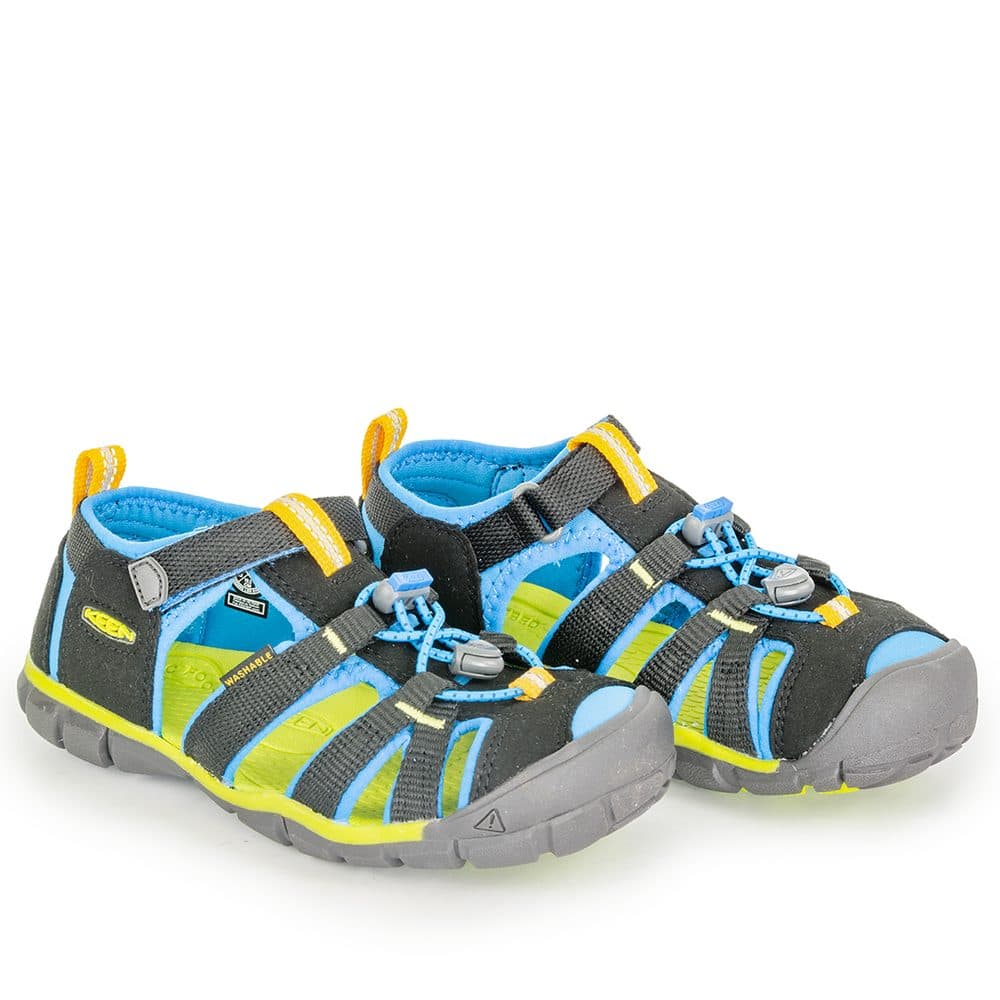 Dětské sandály SEACAMP II CNX, BLACK/BRILLIANT BLUE, keen, 1022984/1022969, černá - 24 - náhled 3