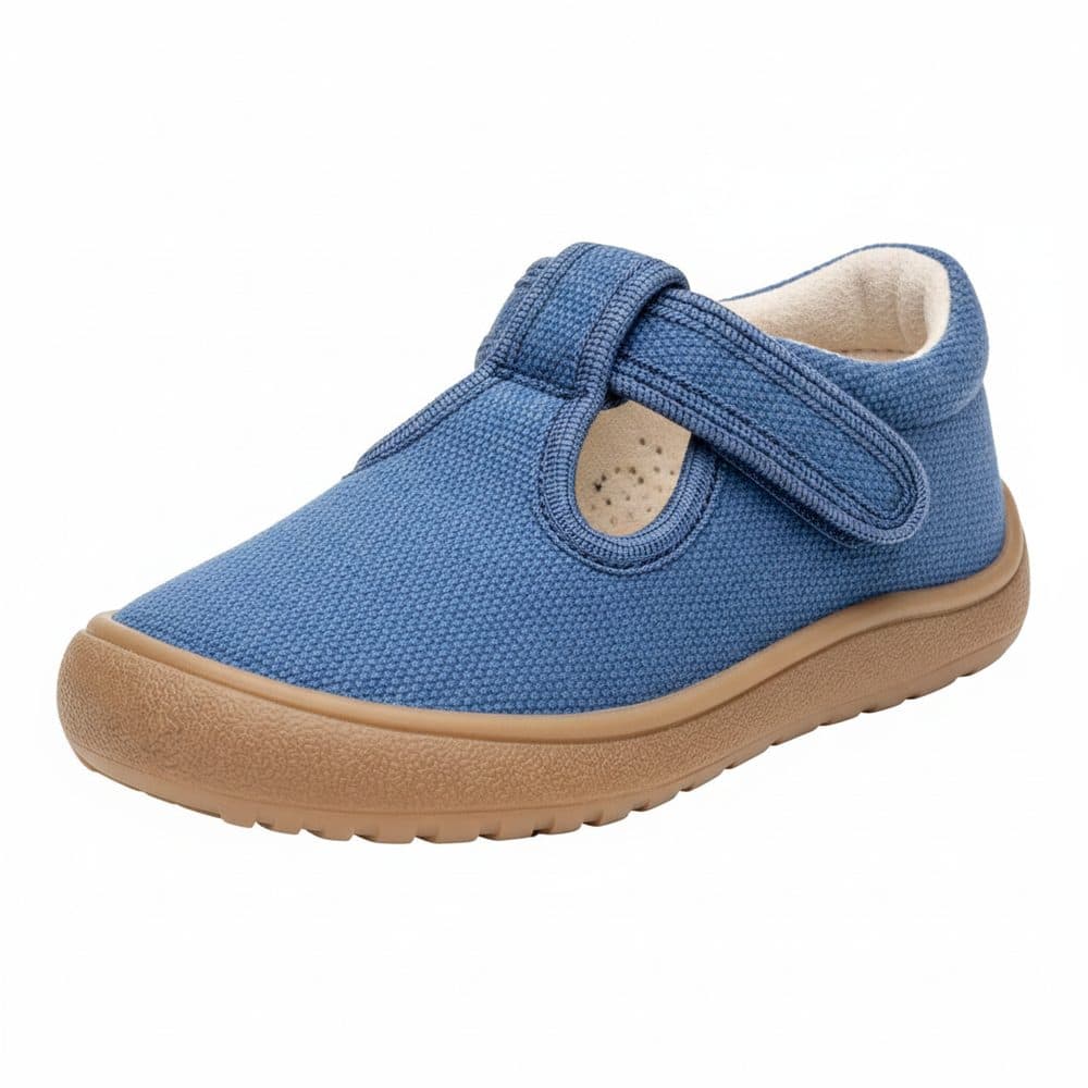 Chlapecké barefoot přezůvky KIRBY JEANS Protetika - modrá -