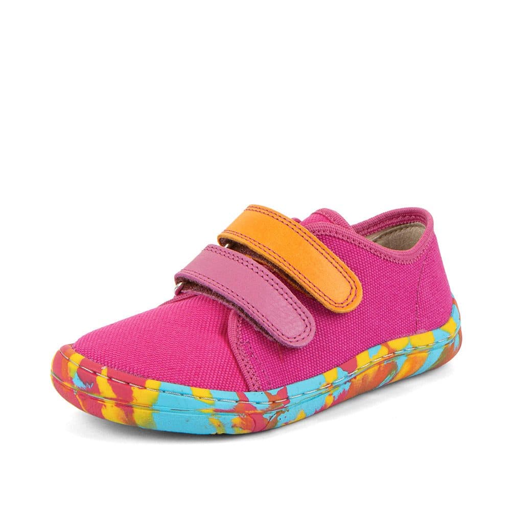Dívčí plátěné barefoot tenisky CANVAS FUXIA Froddo G1700440-13 - 27