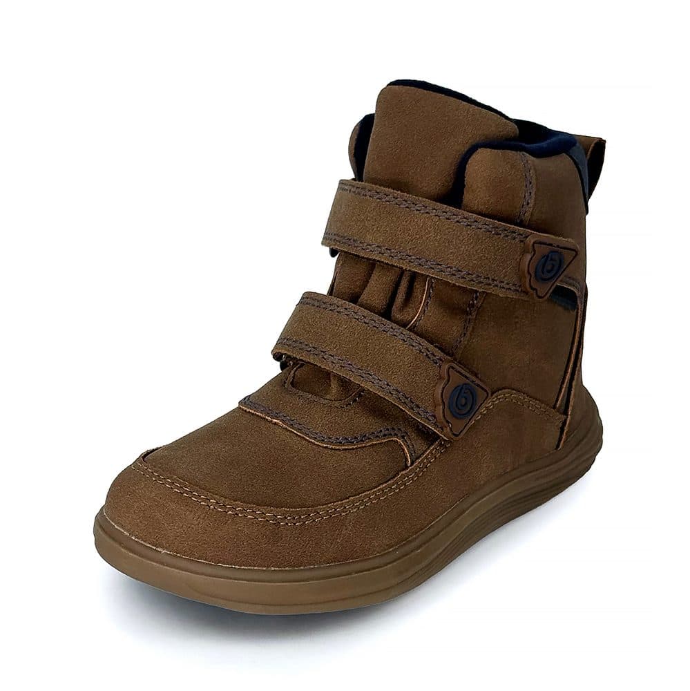 Dětské celoroční barefoot boty Bugga KIVO Brown B00199-18 - 25 - náhled 1