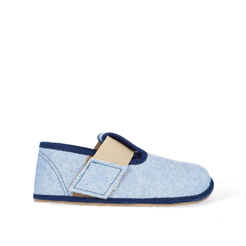 Barefoot chlapecké přezůvky Pegres, BF01 textil, modrá - 22 - náhled 2