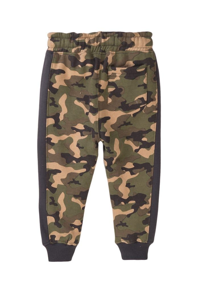 Tepláky chlapecké maskáčové, Minoti, King 4, khaki - 80/86 | 12-18m - náhled 2