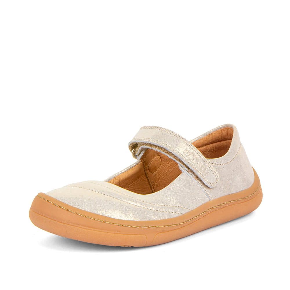 Dívčí barefoot baleríny MARY J Gold Shine Froddo G3140184-5 zlatá -