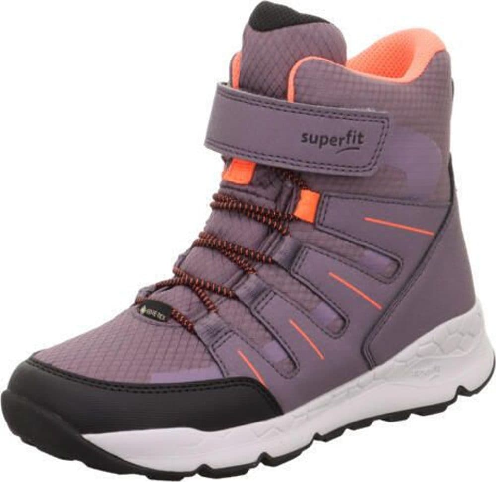 Dívčí zimní boty FREE RIDE Purple/Orange Gore-Tex, Superfit , 1-000568-8500, fialová - 34