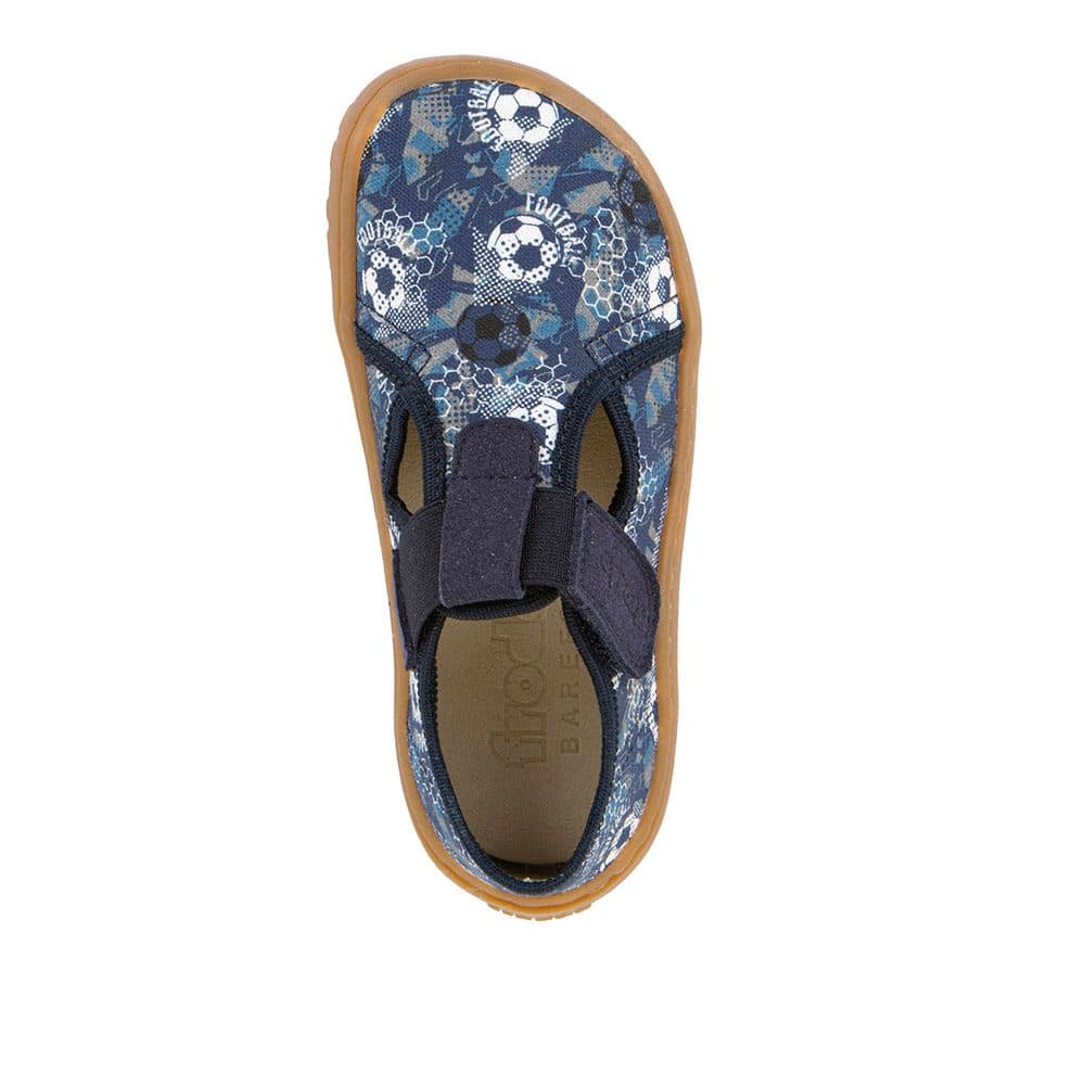 Chlapecké plátěné barefoot přezůvky CANVAS T-BAR BLUE Froddo G1700439-5 - 33 - náhled 2