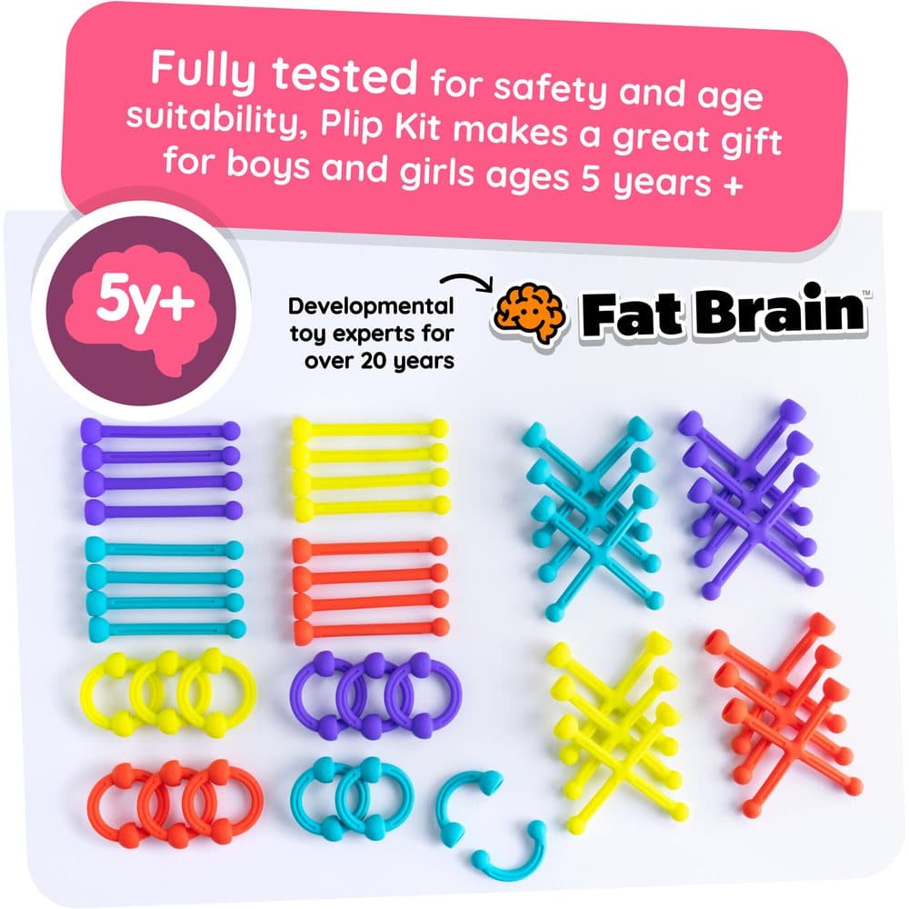 Fat Brain PLIP KIT silikonové spojovací tvary set 45 ks, Fat Brain, W052822 - náhled 2