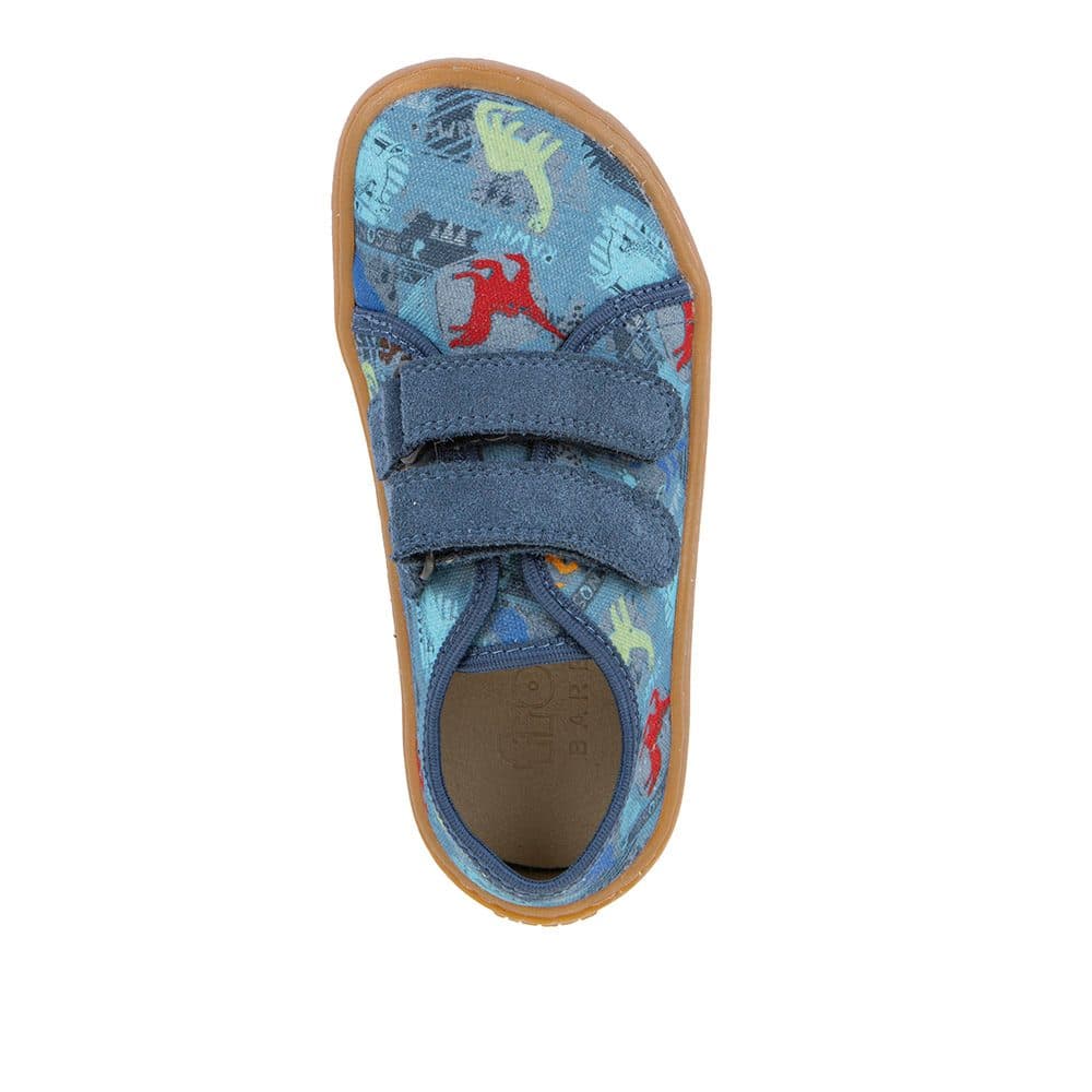 Chlapecké plátěné barefoot tenisky CANVAS DARK DENIM Froddo G1700440-15 - 27 - náhled 2