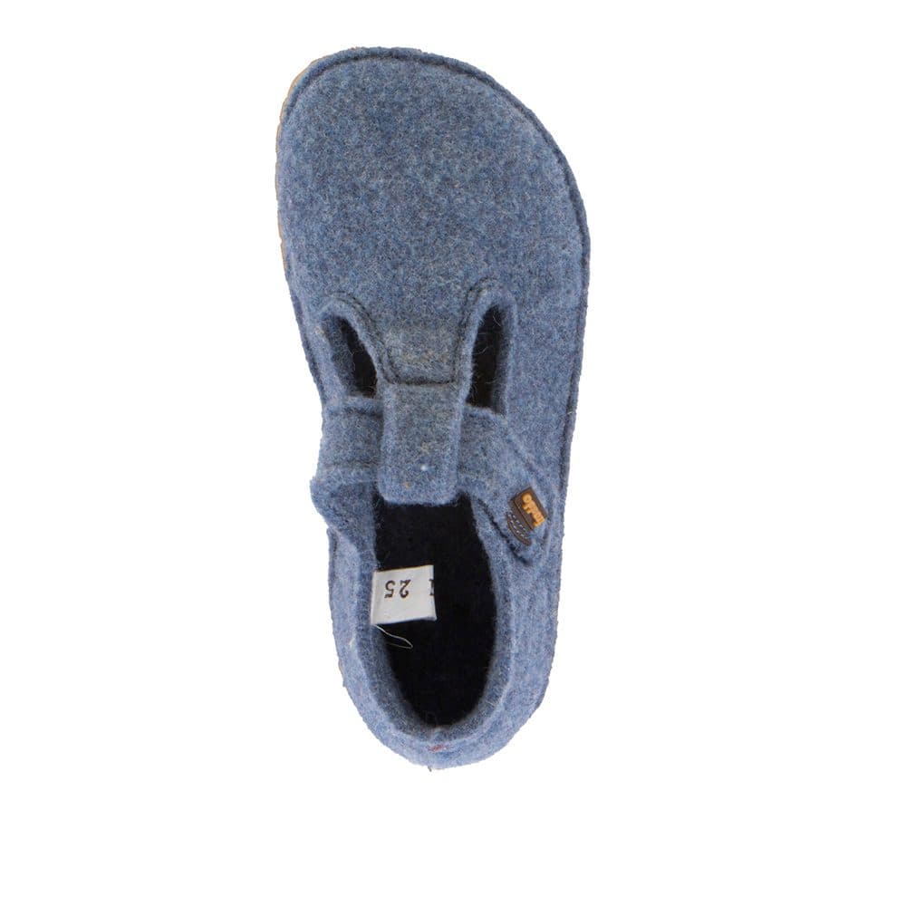 Chlapecké barefoot bačkory FLEXY WOOLY Denim; Froddo; G1700378-1; modrá - 29 - náhled 3