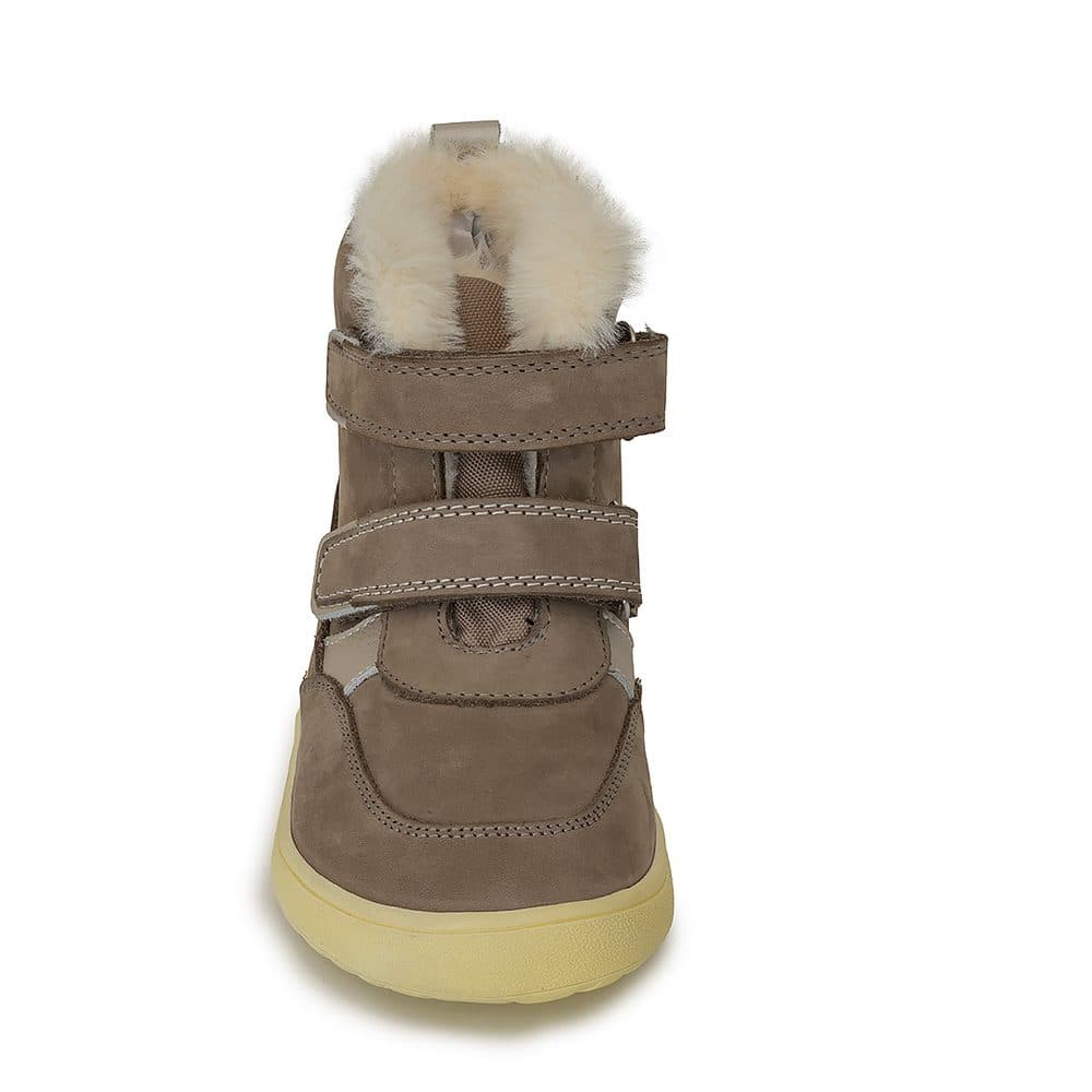 Dívčí zimní barefoot boty KESY TAUPE, Protetika, šedá - 21 - náhled 4