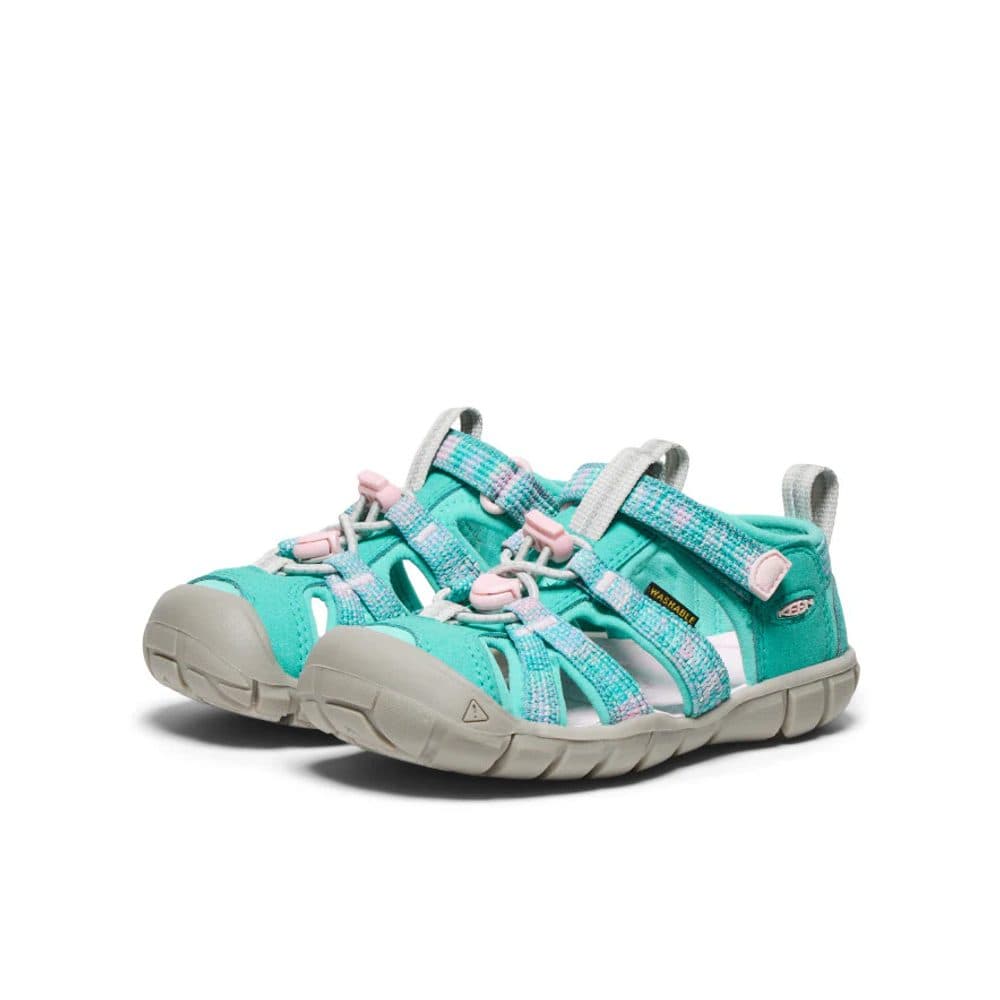 Dívčí sandály KEEN SEACAMP II CNX bright aqua/giggle pink - 24 - náhled 4