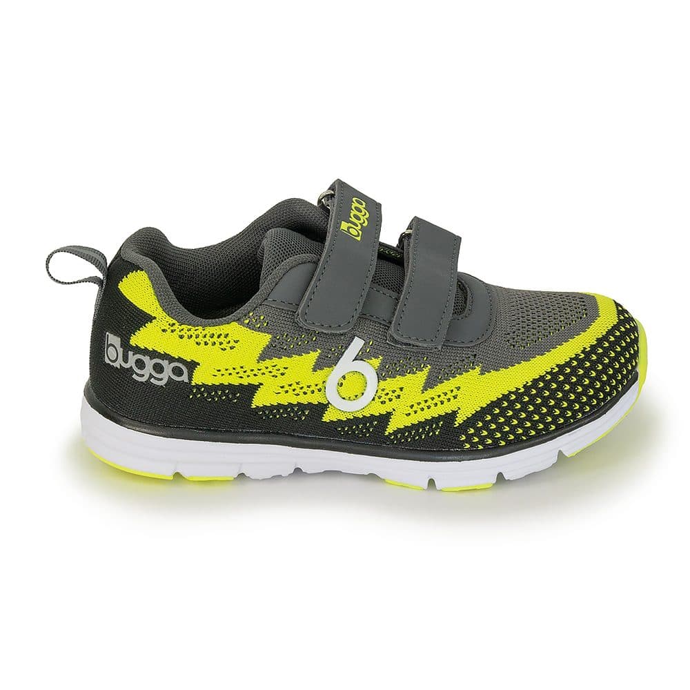 Dětské lehké sportovní tenisky BUGGA HONE Gray/Yellow/Black - 27 - náhled 3