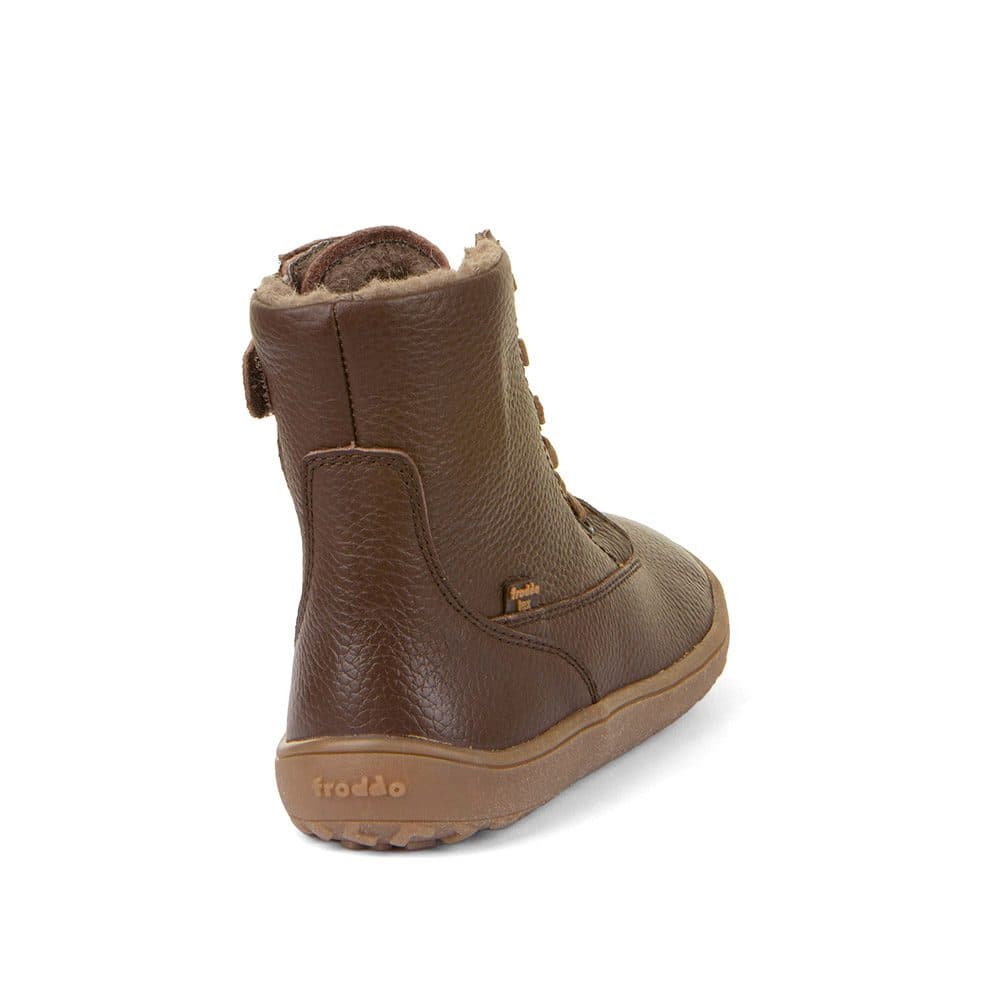 Dětské zimní barefoot boty TEX LACES Brown, Froddo, G3160236-1, hnědá - 32 - náhled 5