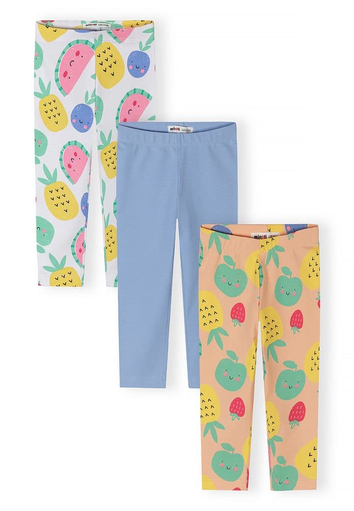 Legíny dívčí capri 3pack Minoti 30LEGGING102 -
