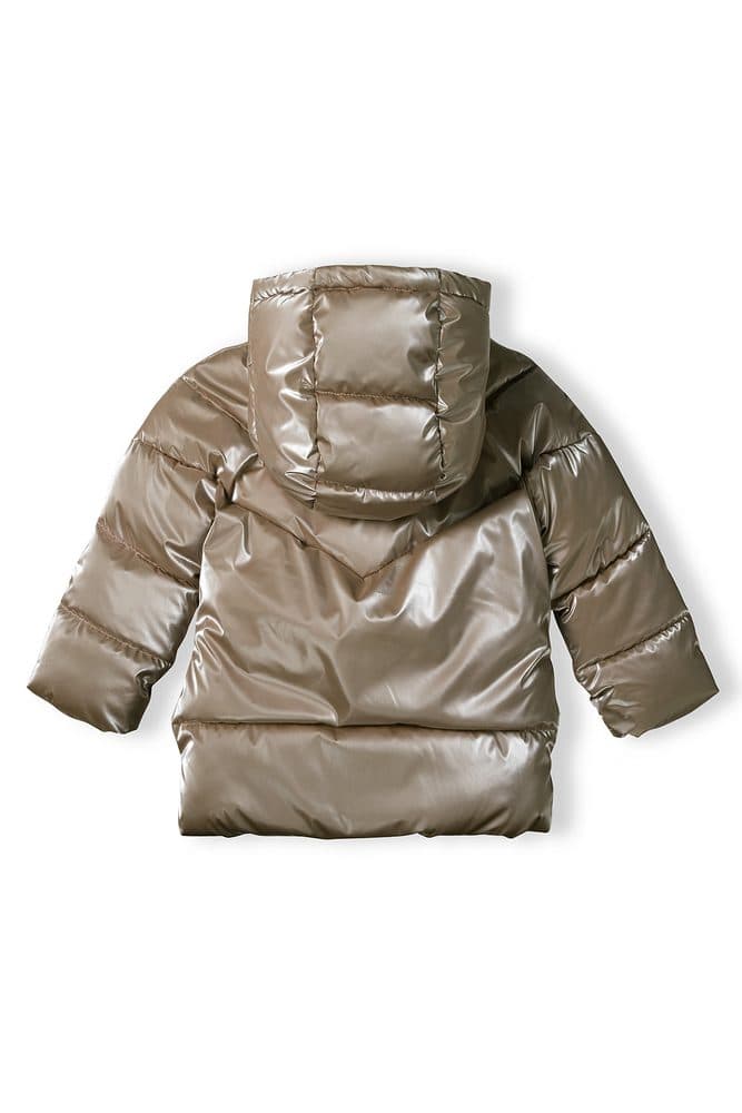 Kabát dívčí prošívaný Puffa s chlupatou podšívkou, Minoti, 16coat 20, hnědá - 158/164 | 13/14let - náhled 3