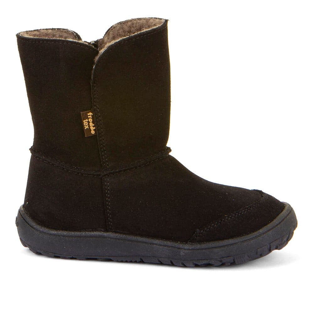 Dětské zimní barefoot boty TEX SUEDE  Black, Froddo, G3160238-4, černá - 27 - náhled 2