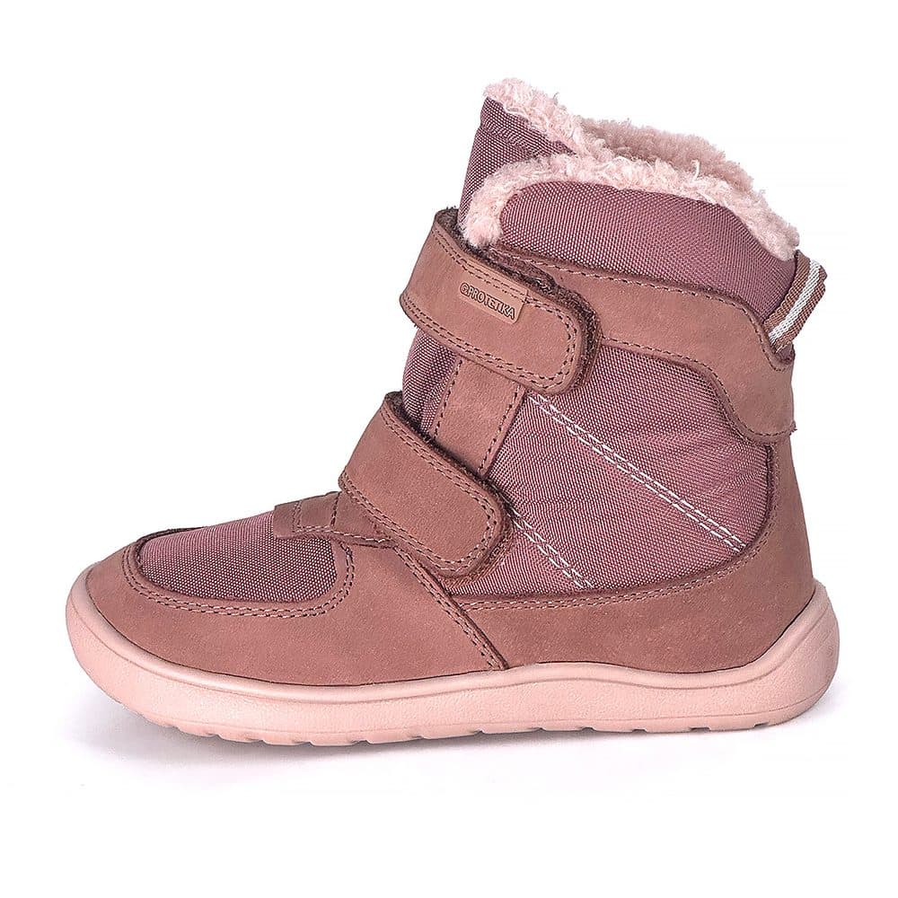Dívčí zimní barefoot boty PRO-tex Protetika - LORA OLD PINK - 21 - náhled 3
