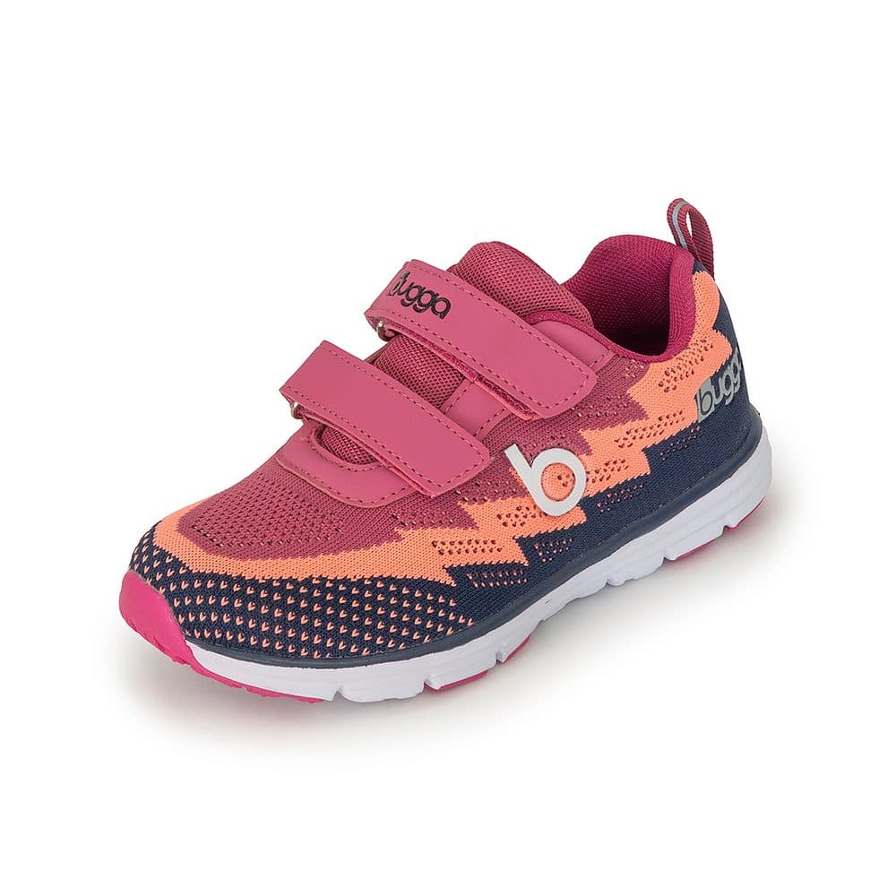 Dívčí lehké sportovní tenisky BUGGA HONE Purple/Orange/Dark Blue -