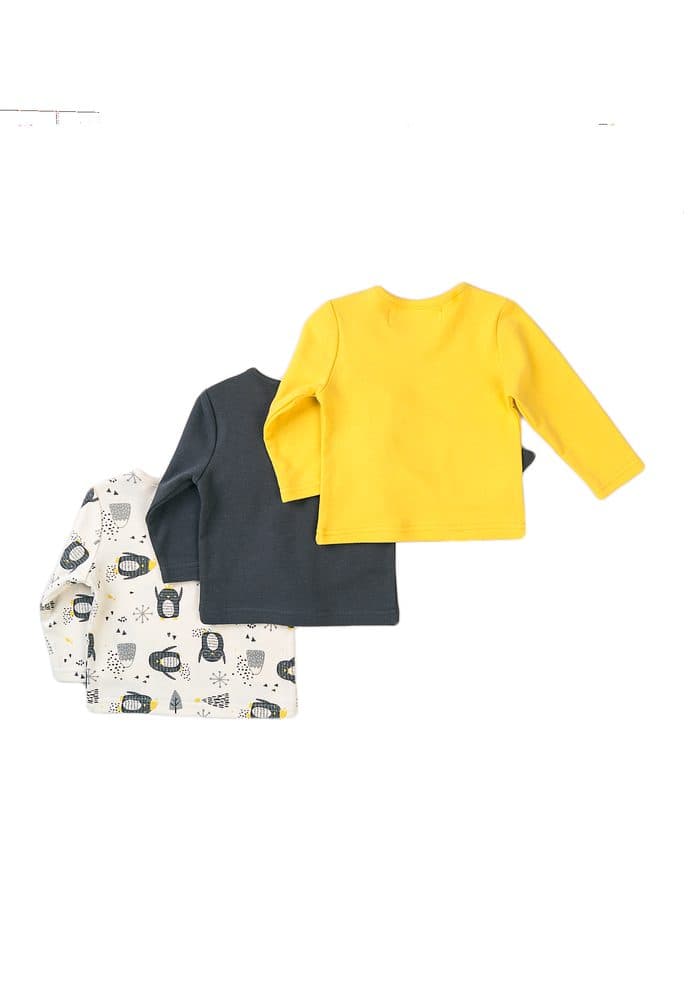 Tričko kojenecké 3pack, Minoti, Hug 8, kluk - 56/62 | 0-3m - náhled 2