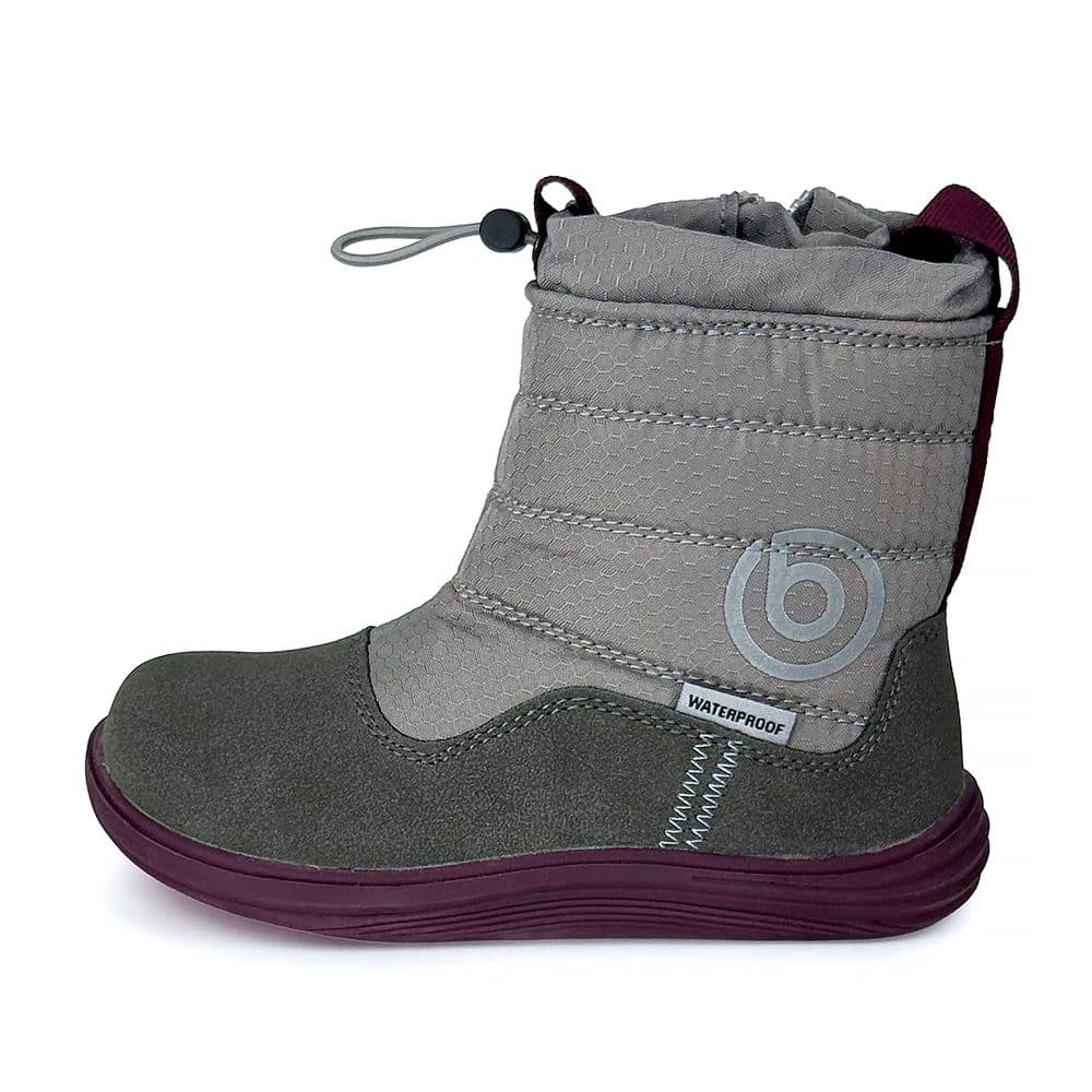 Dětské zimní barefoot boty s membránou Bugga RUBA Grey B00197-09 - 25 - náhled 3