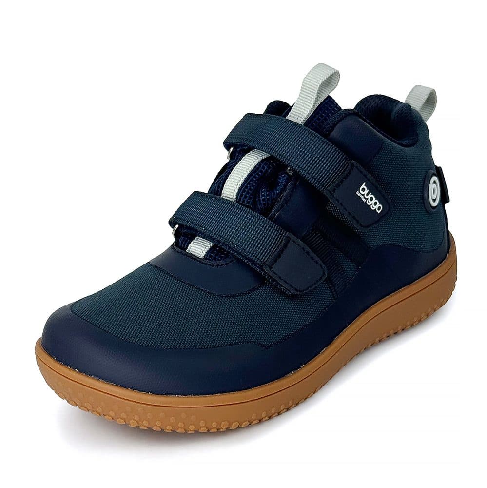 dětské celoroční barefootové boty s membránou BUGGA OSCAR Blue B00191-04 -
