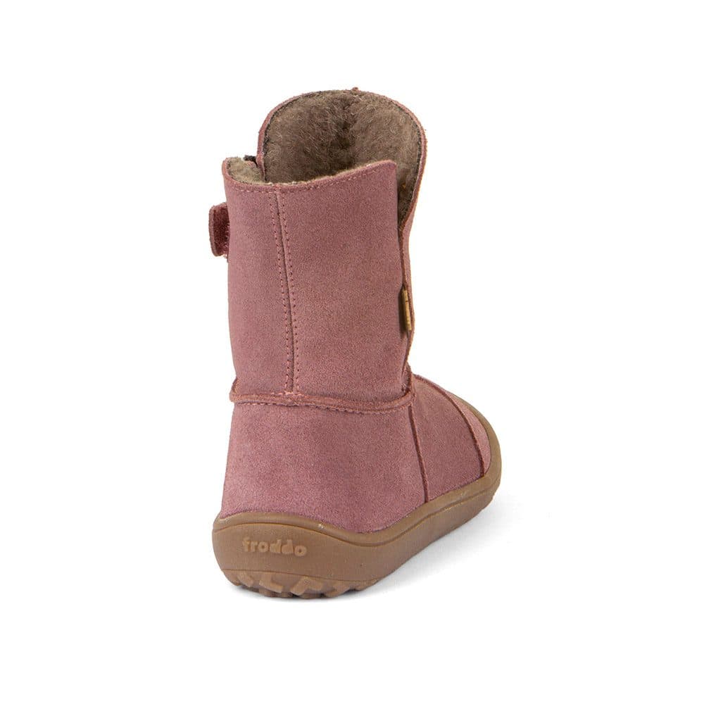 Dívčí zimní barefoot boty TEX SUEDE  Dark Pink, Froddo, G3160238, růžová - 27 - náhled 3