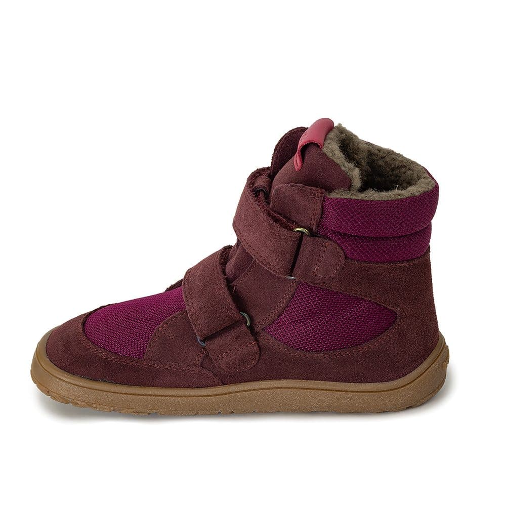 Dívčí zimní barefoot boty TEX WINTER Bordeaux, Froddo, G3160233-7, červená - 23 - náhled 2