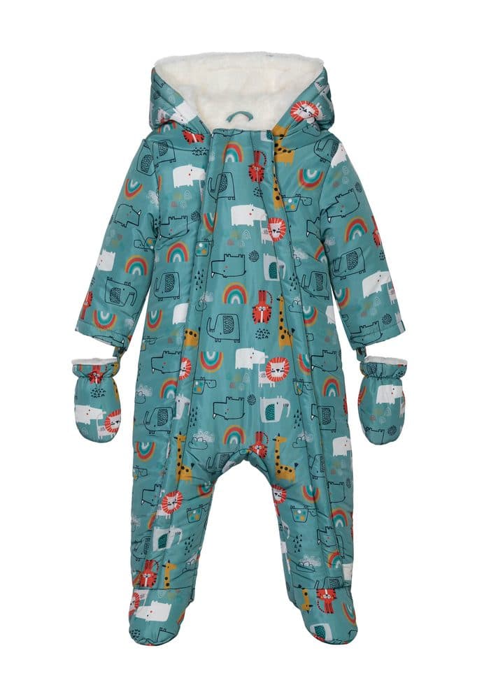 Kombinéza kojenecká zimní podšitá chlupem, Minoti, Look 8, modrá - 56/62 | 0-3m