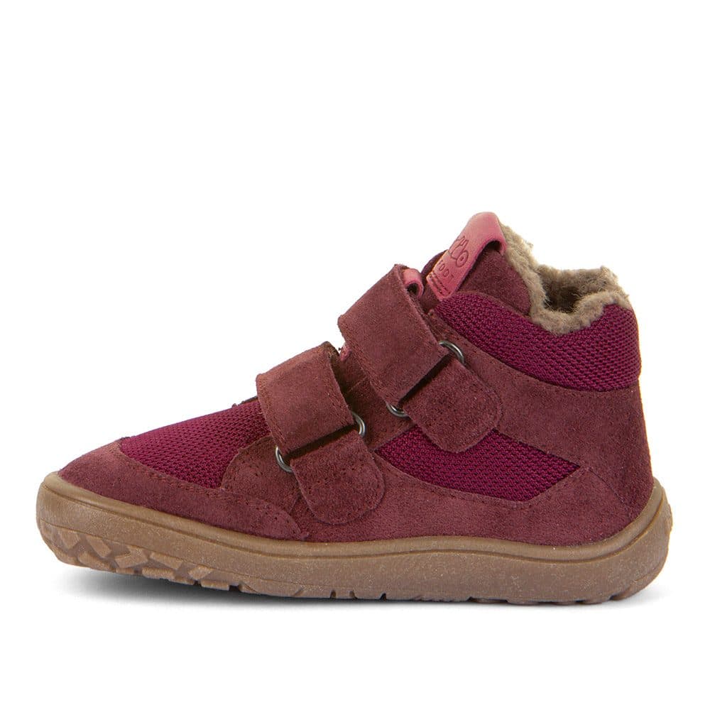 Dívčí zimní barefoot boty TEX WOOL Bordeaux, Froddo, G3110254-4W, červená - 23 - náhled 3