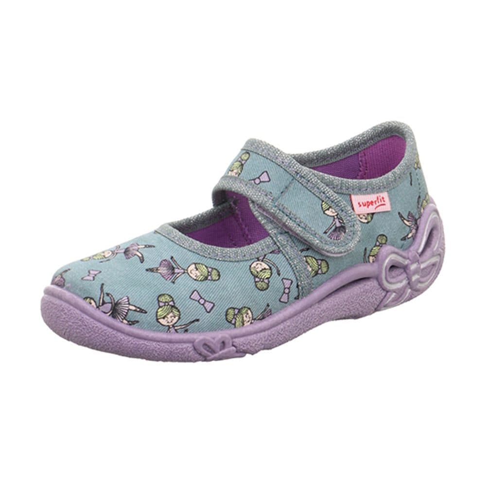 Dívčí bačkůrky BELINDA Green/Multicolored, Superfit,1-800288-7510 -