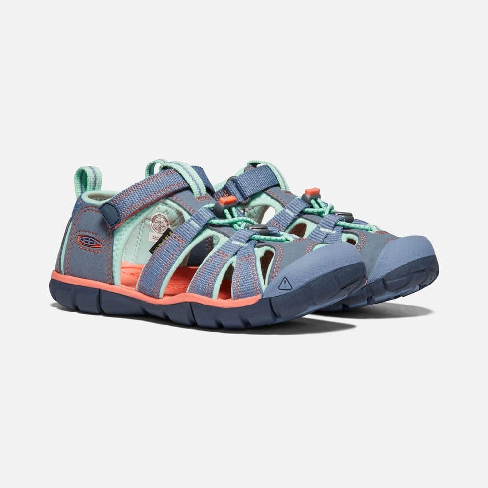 Dětské sandály SEACAMP II CNX, FLINT STONE/OCEAN WAVE, keen, 1022990/1022975, modrá - 24 - náhled 3