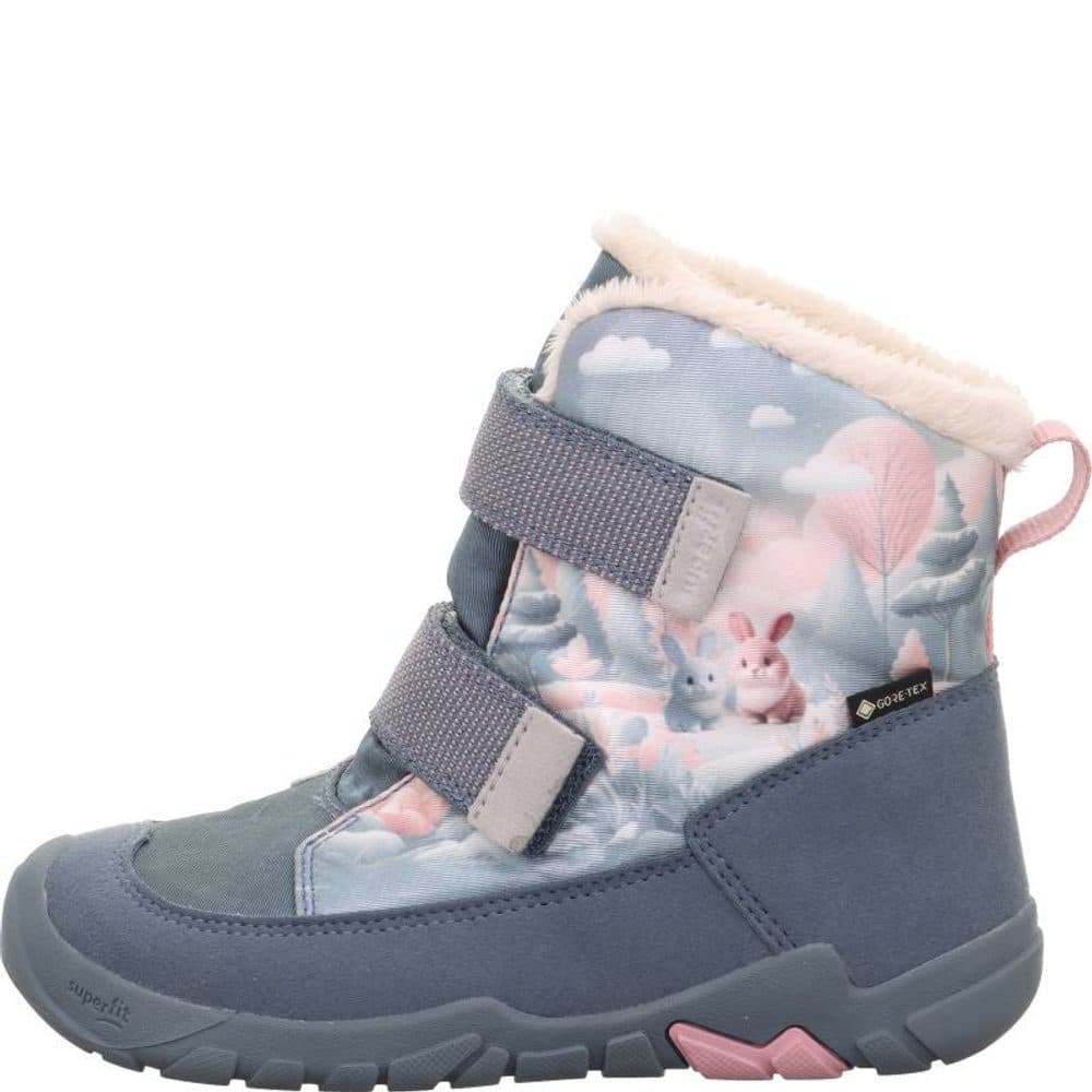 Dívčí zimní obuv  Superfit barefit TRACE GTX Blue/Pink 1-006041-8010 - 27 - náhled 3