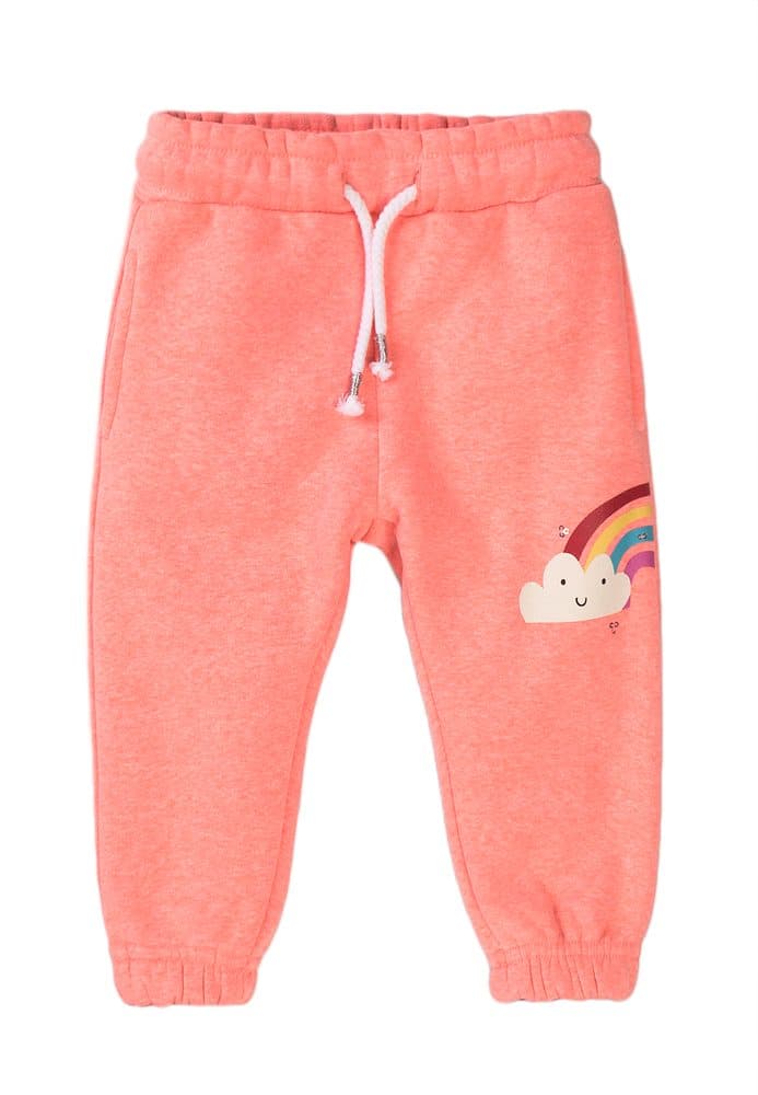 Tepláky dívčí, Minoti, Pom 5, růžová -