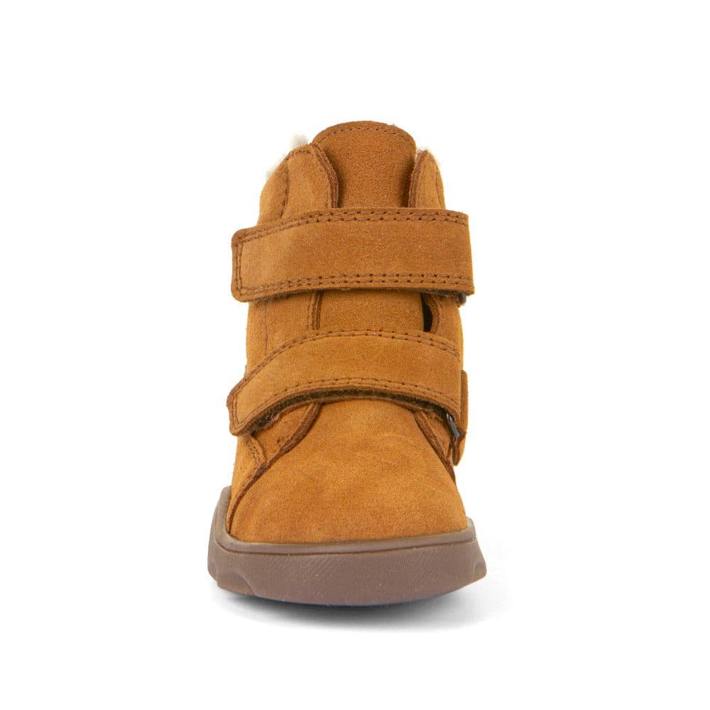 Dětské zimní barefoot boty ZERU TEX FURRY Cognac, Froddo, G2110149-2, hnědá - 20 - náhled 2