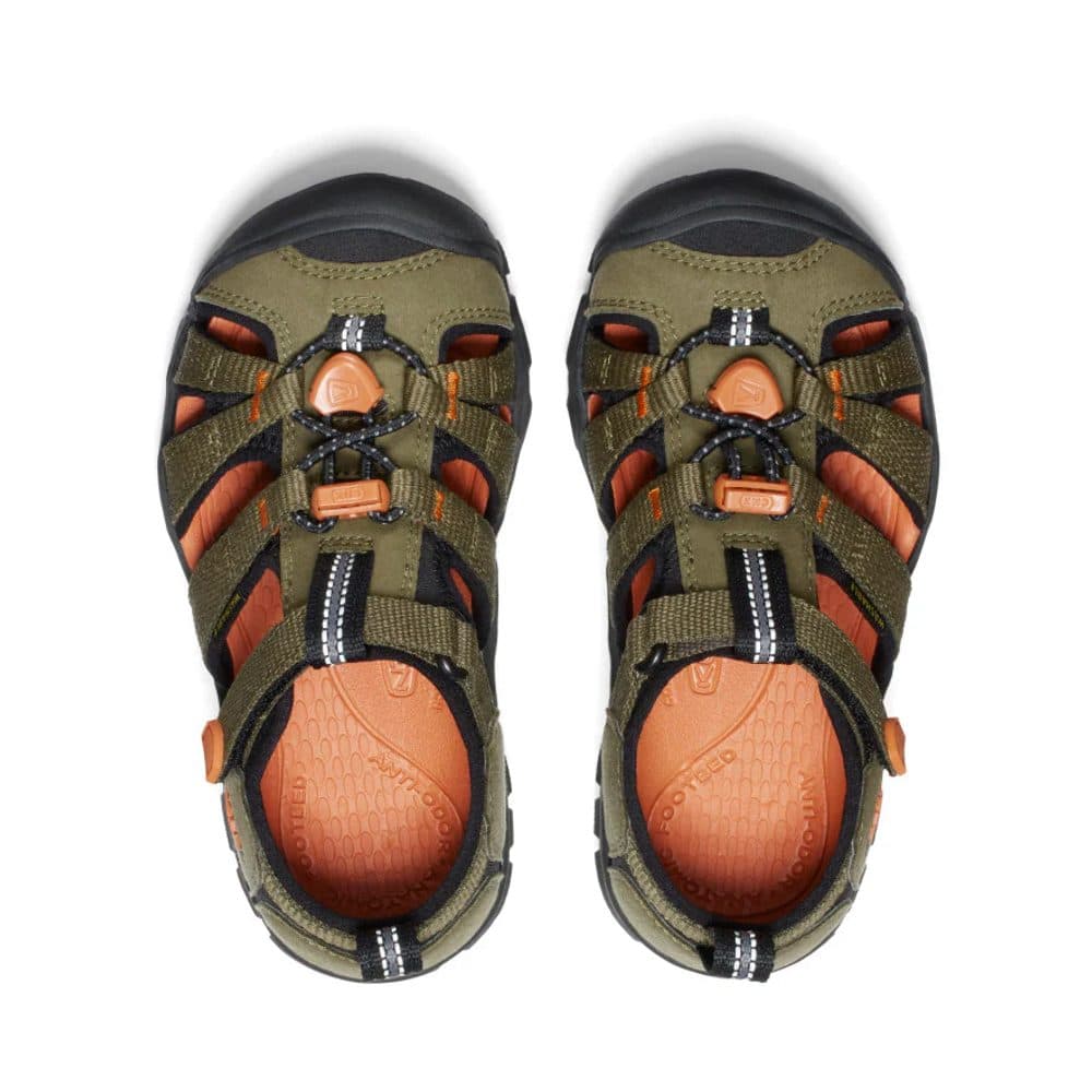 Chlapecké sandály KEEN SEACAMP II CNX dark olive/gold flame - 25/26 - náhled 3