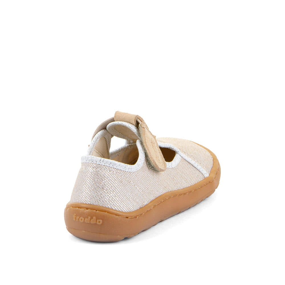 Dívčí plátěné barefoot přezůvky CANVAS T-BAR GOLD SHINE Froddo G1700439-3 - 30 - náhled 5