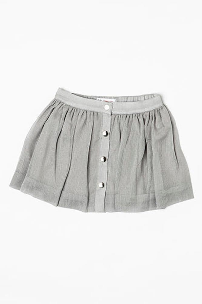 Sukně dívčí skládaná, Minoti, ROSEWOOD 4, šedá -