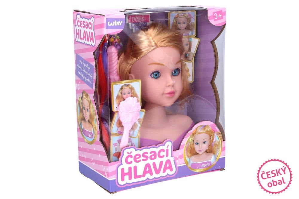 Česací hlava s příslušenstvím 22 cm, Wiky, W014238 - náhled 2