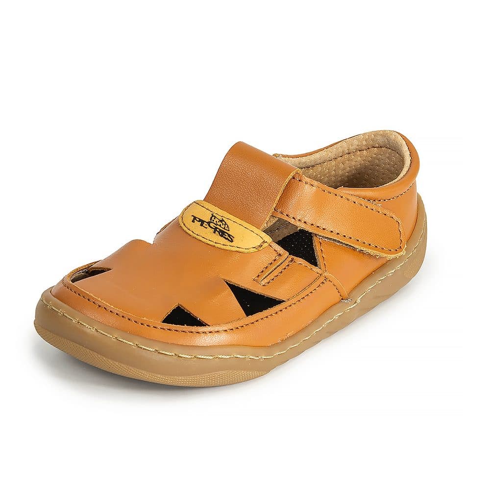 Barefoot dětské sandálky Pegres, SBF51 hnědá -